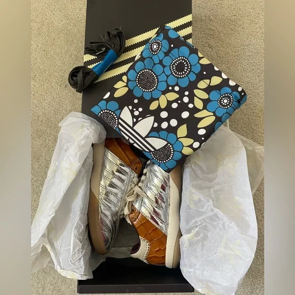 Adidas by Wales Bonner Metallic Samba Sneakers - Picture 13 of 13